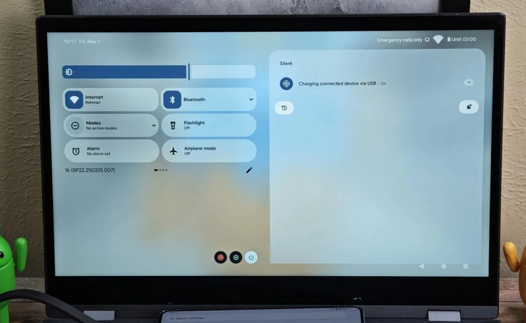 Google's Desktop View lijkt UI-elementen te nemen die gebruikt worden in de Pixel Tablet en Pixel Fold series. (Afbeeldingsbron: Andorid Authority)