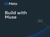 Meta-logo met de tekst „Build with Muse“ op een donkere achtergrond