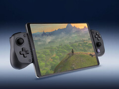 Citron 0.7 heeft AMD FSR 2 implementatie. Afgebeeld: tablet waarop een Nintendo Switch-spel wordt uitgevoerd. (Afbeeldingsbron: GameSir en r/zelda)