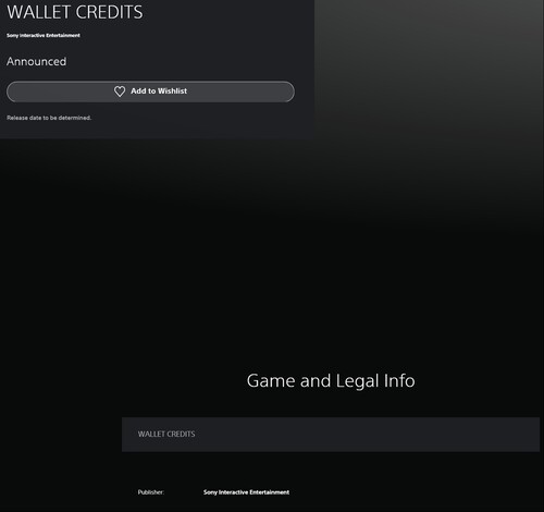 Wallet Credits aanbieding gezien op PS Store