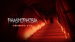 Een banner die de Crimson Eye-update van Phasmophobia toont