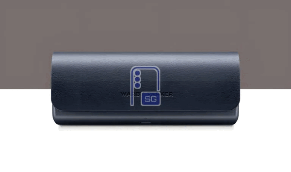 De oplaadcase van Warby Parker voor de Galaxy Glasses.