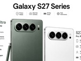 Ontwerpschetsen wijzen op een horizontale cameraopstelling voor de Samsung Galaxy S27 Ultra en Galaxy S27 Pro.