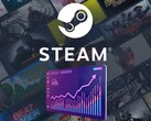 Steam banner met logo en grafiek wordt getoond (Afbeeldingsbron: Steam met bewerkingen)