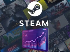 Steam banner met logo en grafiek wordt getoond (Afbeeldingsbron: Steam met bewerkingen)