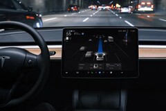 Tesla&#039;s Full Self-Driving in actie (Afbeeldingsbron: Tesla)