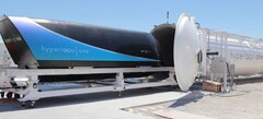 Test van Virgin Hyperloop-systemen op het DevLoop-terrein buiten Las Vegas. Afbeeldingsbron: Virgin Hyperloop