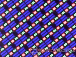 Scherpe RGB OLED subpixels