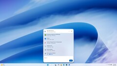 Nieuwe zoekfunctie van Windows 11 met recente bestanden, apps, instellingen en inline-acties.