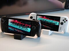 De ROG Xbox Ally X in zwart en wit. (Afbeelding Bron: Notebookcheck) 
