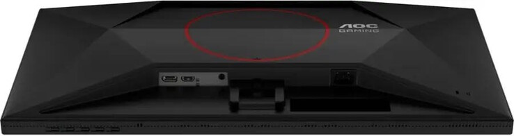 De nieuwe 27-inch mini-LED gamingmonitor is niet voorzien van USB-C (Afbeelding bron: AOC)
