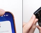 iPhone 17 Pro Max (links) en Galaxy S25 Ultra (rechts) na een valtest van 1 meter. (Afbeeldingsbron: PhoneBuff op YouTube, screenshot)