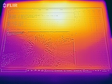 Stresstest van de oppervlaktetemperaturen (boven)