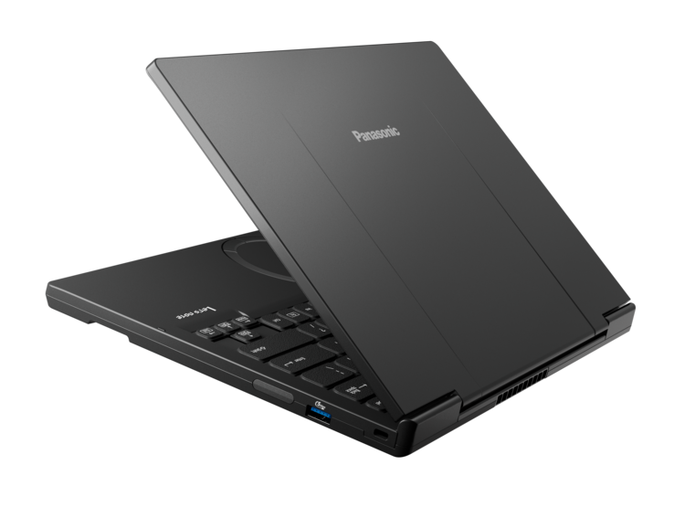 De Panasonic Let's Note FC7 van achteren