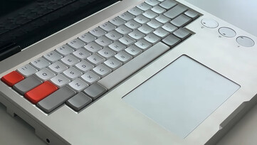 Het Campus laptop project toetsenbord van Flurples. (Afbeeldingsbron: Flurples op YouTube)