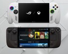 ROG Xbox Ally en Steam Deck OLED afgebeeld