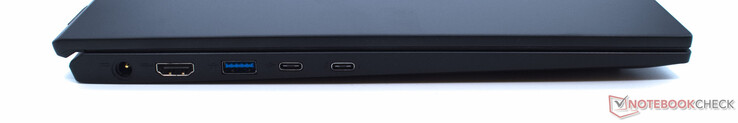 Gelijkstroomvoeding, HDMI, USB 3.2 Type-A, USB 3.2 Type-C, USB 3.2 Type-C met Power Delivery en Thunderbolt 4