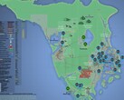 GTA 6 interactieve kaart met namen en locaties in het spel. (Afbeelding bron: kalterapfel123)