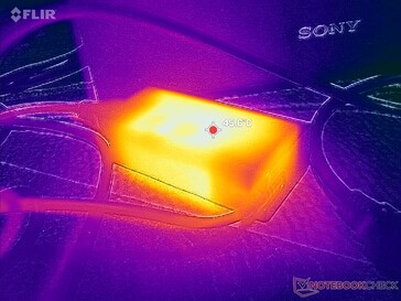 AC-adapter bereikt meer dan 46 C bij zware belastingen
