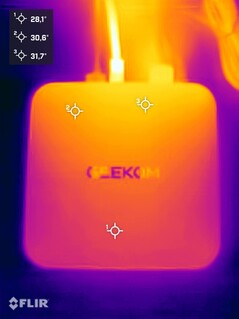 Geekom A7 Max stresstest (bovenkant)