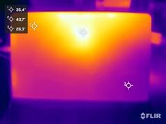 Stresstest oppervlaktetemperaturen (voorkant)