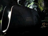 De donker gemaakte afbeelding toont het oplaadstation voor de 8BitDo Pro 3 Tomb Raider-editie.