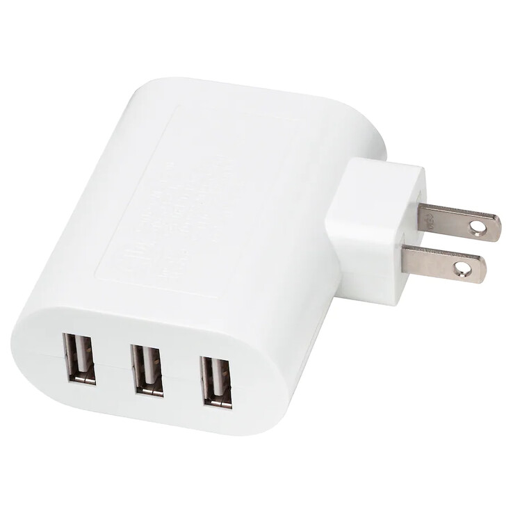 De IKEA SMAHAGEL 3-poorts USB lader. (Afbeelding bron: IKEA)