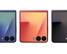 Een eerste levensechte afbeelding van de Samsung Galaxy Z Flip7 met de verpakking en het display van de omslag ingeschakeld, circuleert nu online. (Afbeeldingsbron: Evan Blass)