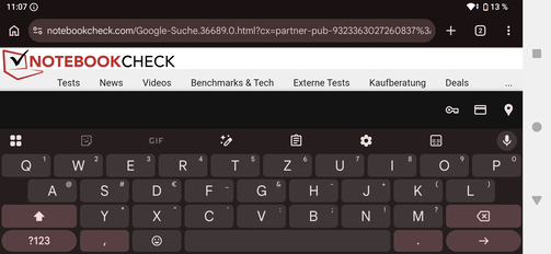 Beoordeling van het toetsenbord van de Sony Xperia 1 VIII