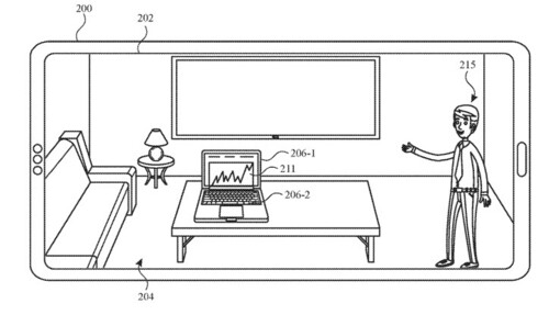 Detail uit het patent met een Apple Store Personal Shopper