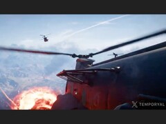 Screenshot van beelden van de battle royale-modus uit Battlefield 6. (Beeldbron: temporyal op X)