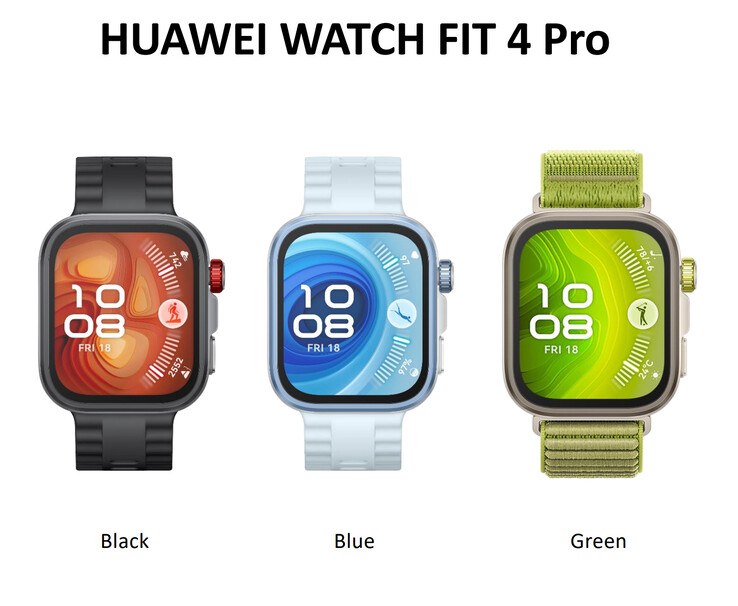 Kleuropties van de smartwatch (Afbeelding bron: Huawei)