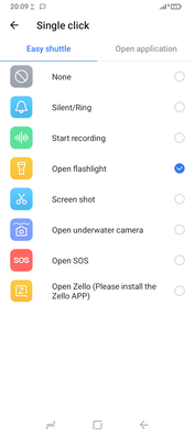 Selecteren wat de aangepaste actieknop doet. (Afbeeldingsbron: Sergey Tarasov - Notebookcheck)
