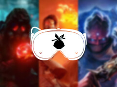 De Upload VR games bundel heeft in totaal 9 games. Afgebeeld: bewerkte omslagfoto van de bundel. (Afbeeldingsbron: Humble Bundle en Steam - bewerkt)