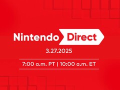 Nintendo Direct 27 maart banner (Afbeelding bron: Nintendo of America)