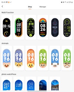 Xiaomi Smart Band 7 met vele wijzerplaten