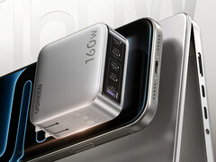 De nieuwe 5-poorts 160W snellader kost ongeveer $36 in China. Afgebeeld: een promofoto van de voedingsadapter. (Afbeeldingsbron: Ugreen)