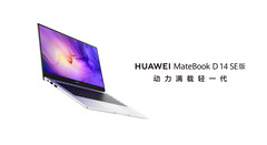 De MateBook D 14 SE 2022 komt in één configuratie. (Beeldbron: Huawei)