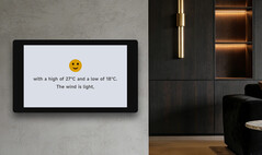 Aan de muur gemonteerde smart display met Waveshare ESP32-P4-gebaseerd ontwikkelingsbord