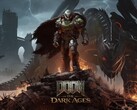DOOM Slayer staat bovenop een slagveld in de officiële key art voor DOOM: The Dark Ages (bron: DOOM: The Dark Ages, met dank aan Keymailer)