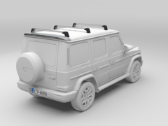 De aankomende Mercedes G-Klasse EQ blijft blijkbaar trouw aan het doosachtige uiterlijk van de G-Klasse. (Afbeelding bron: Mercedes-Benz)