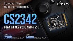 PNY's aankomende snelle CS2342 M.2 2230 SSD werkt met Steam Deck, Asus ROG Ally en andere draagbare game-apparaten (Afbeelding bron: PNY)