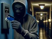 Criminelen kunnen alle Saflok RFID beveiligde deuren in een pand openen met één keycard om een master keycard te maken. (Bron: AI Afbeelding Dall-E 3)