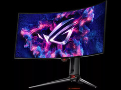 De ROG Swift OLED PG34WCDM is &#039;s werelds eerste 34-inch OLED en 240 Hz monitor. (Afbeeldingsbron: ASUS)