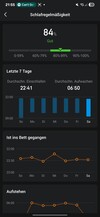 Amazfit Active2 Slapen