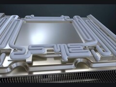 Gigabyte gebruikt een server-grade thermische gel in verschillende van zijn GPU&#039;s die wordt aangebracht via een volledig geautomatiseerd proces. (Afbeeldingsbron: AORUS YouTube-kanaal)