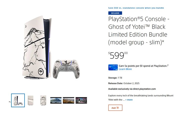 PS5 Ghost of Yotei bundel. 