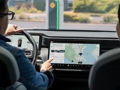 Een Rivian EV met Google Maps. (Afbeeldingsbron: Rivian)