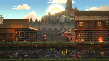 Een afbeelding waarop twee personages uit Sons of Valhalla te zien zijn.