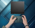 De Steam Controller, afgebeeld samen met de Steam Machine